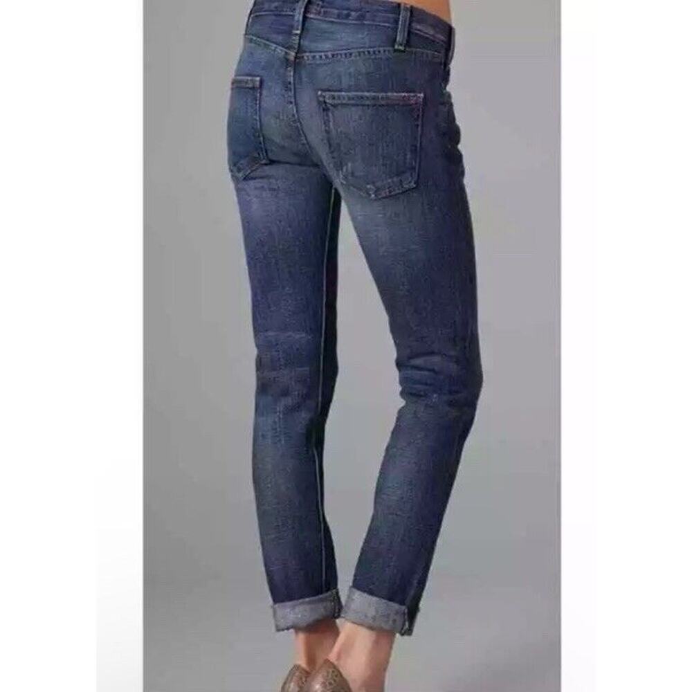 Current/Elliott Jeans Women 27-0‎ Blue Skinny Bonfire Medium Wash Super Soft USA